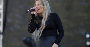 Gabby Barrett singing in California